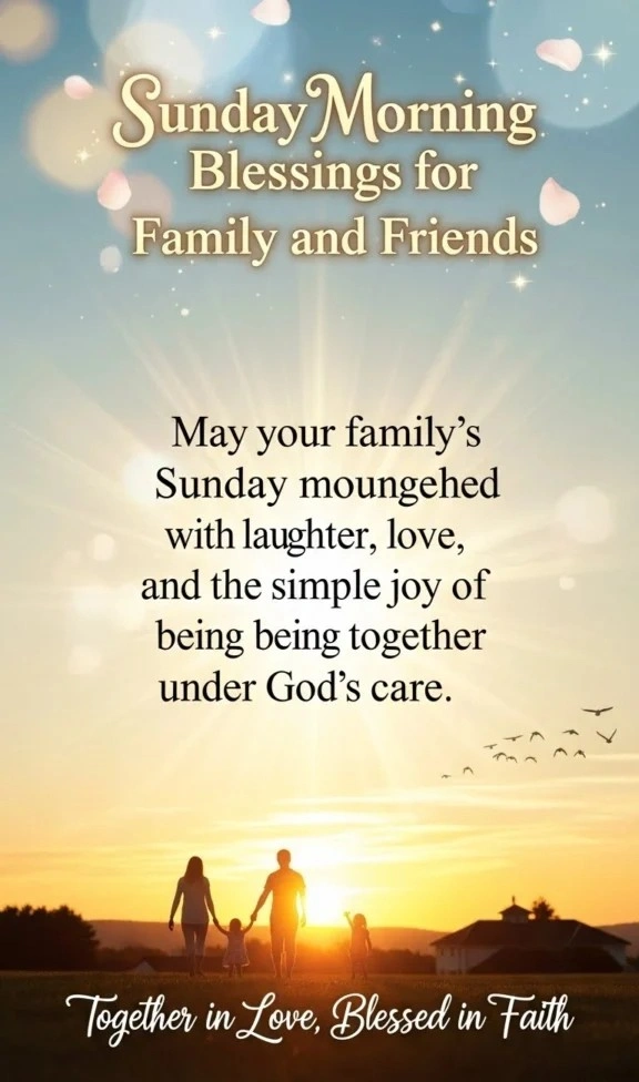Heartfelt Sunday Blessings for Family & Friends