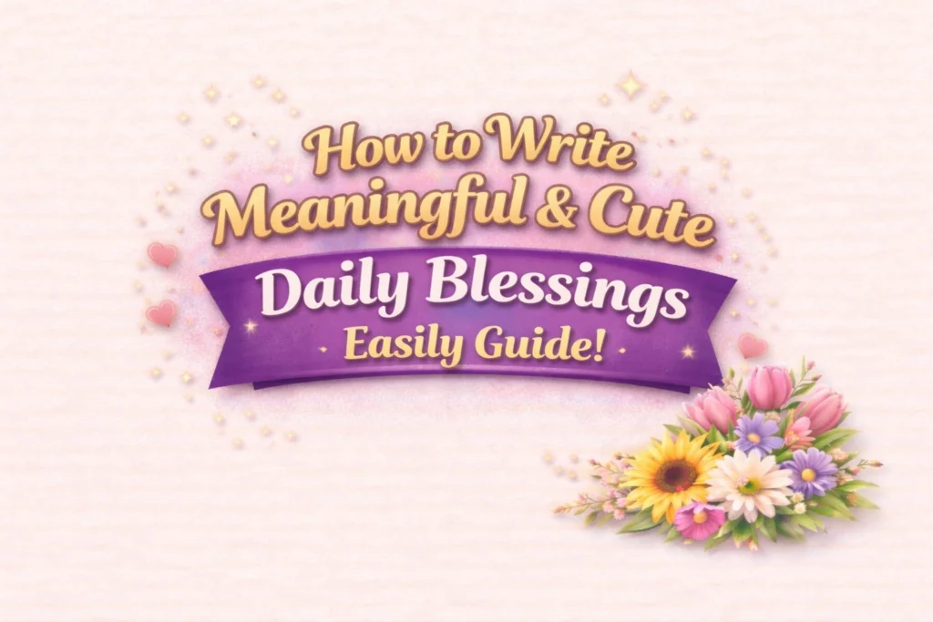 Write Meaningful & Cute Daily Blessings