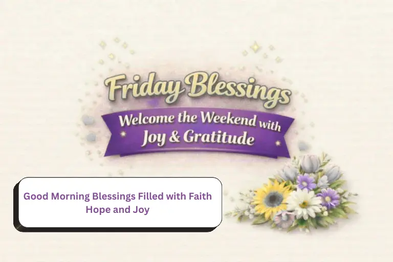 Good Morning Blessings Filled with Faith Hope and Joy