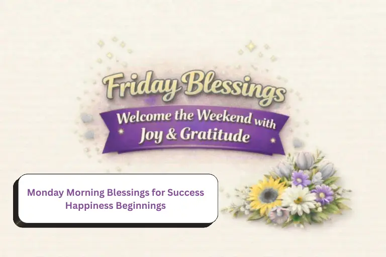 Monday Morning Blessings for Success Happiness Beginnings